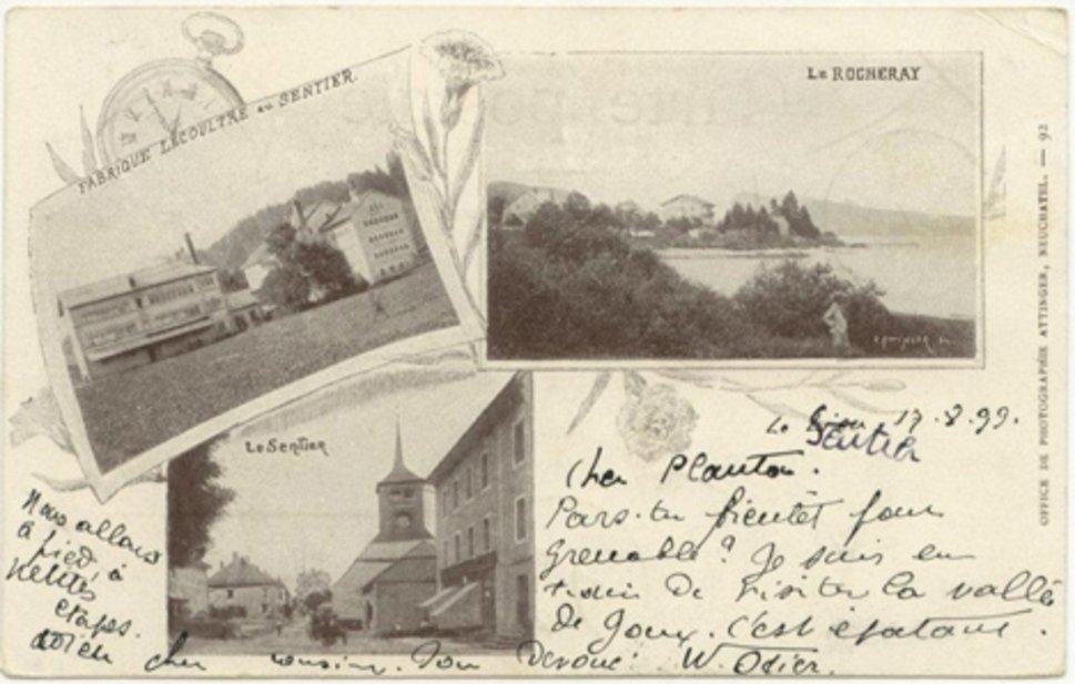 La vallée de Joux, dans les années 1890.
